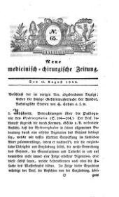 Medicinisch chirurgische Zeitung