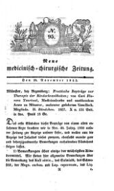 Medicinisch chirurgische Zeitung