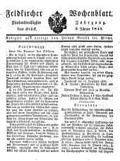 Feldkircher Wochenblatt