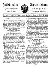 Feldkircher Wochenblatt