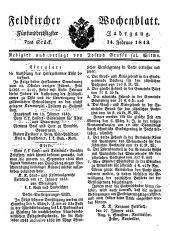 Feldkircher Wochenblatt