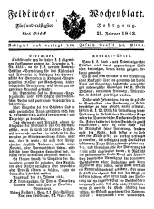 Feldkircher Wochenblatt