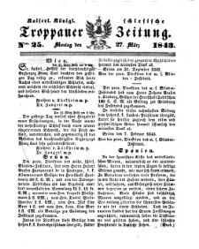 Kais. Königl. Schlesische Troppauer-Zeitung