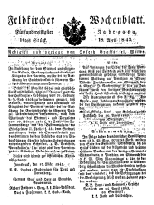 Feldkircher Wochenblatt