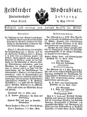 Feldkircher Wochenblatt