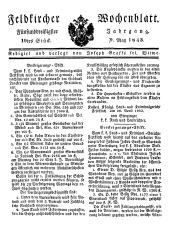 Feldkircher Wochenblatt