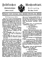 Feldkircher Wochenblatt