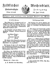 Feldkircher Wochenblatt