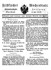 Feldkircher Wochenblatt