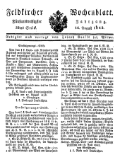 Feldkircher Wochenblatt