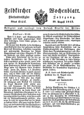 Feldkircher Wochenblatt