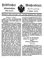 Feldkircher Wochenblatt