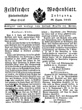 Feldkircher Wochenblatt