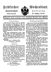 Feldkircher Wochenblatt