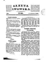 Gazeta Lwowska (Lemberger Zeitung)