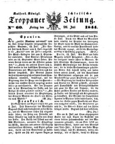 Kais. Königl. Schlesische Troppauer-Zeitung