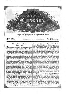 Der Ungar. Zeitschriftliches Organ für magyarische Interessen
