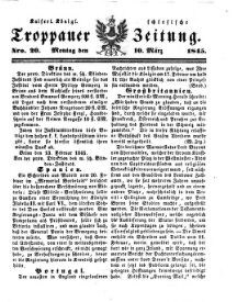 Kais. Königl. Schlesische Troppauer-Zeitung