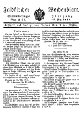 Feldkircher Wochenblatt