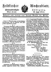 Feldkircher Wochenblatt