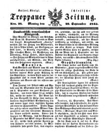 Kais. Königl. Schlesische Troppauer-Zeitung