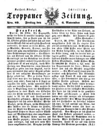 Kais. Königl. Schlesische Troppauer-Zeitung