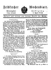 Feldkircher Wochenblatt