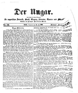 Der Ungar. Zeitschriftliches Organ für magyarische Interessen