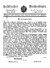 Feldkircher Wochenblatt