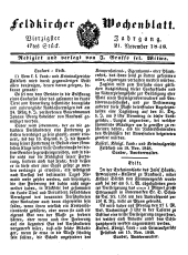 Feldkircher Wochenblatt