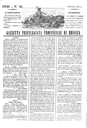 Giornale della provincia Bresciana