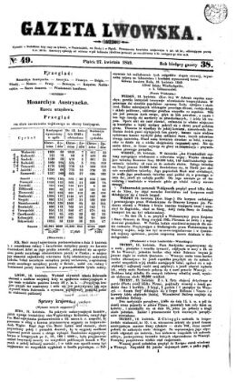 Gazeta Lwowska (Lemberger Zeitung)