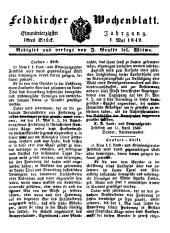 Feldkircher Wochenblatt