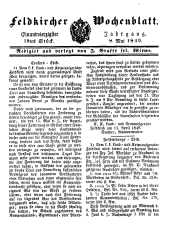 Feldkircher Wochenblatt