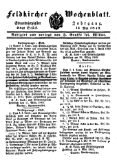 Feldkircher Wochenblatt