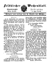 Feldkircher Wochenblatt