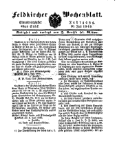 Feldkircher Wochenblatt