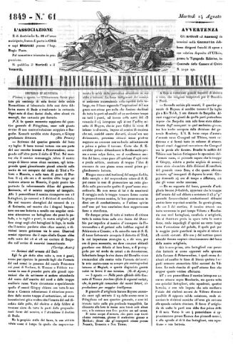 Giornale della provincia Bresciana