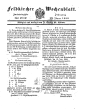 Feldkircher Wochenblatt