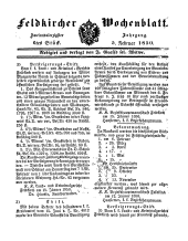 Feldkircher Wochenblatt