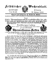 Feldkircher Wochenblatt