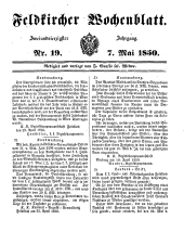 Feldkircher Wochenblatt