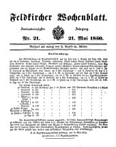 Feldkircher Wochenblatt