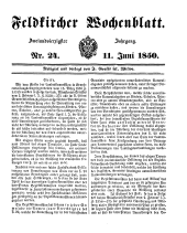 Feldkircher Wochenblatt