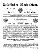 Feldkircher Wochenblatt