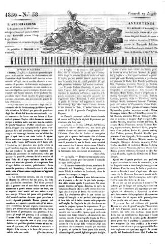 Giornale della provincia Bresciana