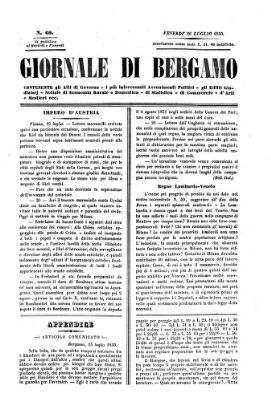 Giornale d'indizi giudiziarj della provincia di Bergamo