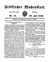 Feldkircher Wochenblatt