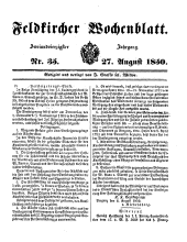 Feldkircher Wochenblatt