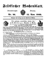 Feldkircher Wochenblatt